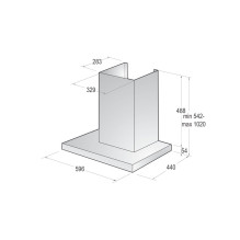 Gorenje WHT66236B Wall-mounted Black 469 m³ / h Gorenje WHT66236B Wall-mounted Black 469 m³ / h