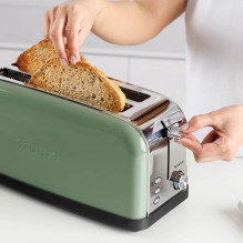 Taurus Vintage Olive-Coloured Toaster, 1500 W Taurus Vintage Olive-Coloured Toaster, 1500 W