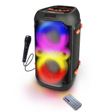Esperanza EP156 BT FM LED RGB KARAOKE kolonėlė, juoda, 20W Esperanza EP156 BT FM LED RGB KARAOKE kolonėlė, juoda, 20W