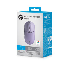 HP 400 Quiet Purple Wireless Mouse
