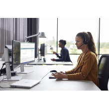 HP Poly EncorePro 520 binauralinės ausinės + greitas atjungimas