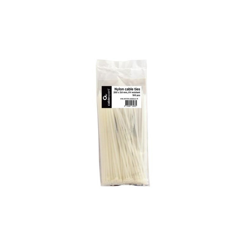 CABLE ACC TIES NYLON 100PCS / NYTFR-250X3.6-W GEMBIRD