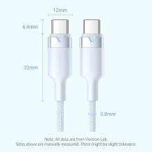 USB-C–USB-C jungtis, 1 m, juoda, TRDBF, VENTION USB-C–USB-C jungtis, 1 m, juoda, TRDBF, VENTION