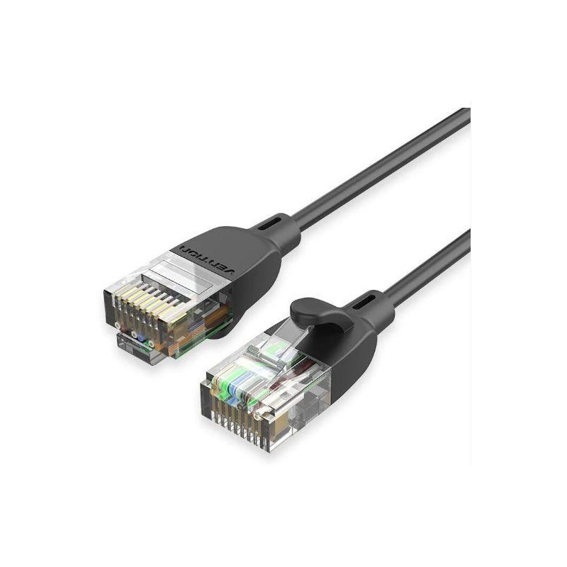 Komutacinis kabelis CAT.6A UTP / 5M juodas IBIBJ VENTION