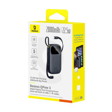 Baseus EnerFill FC31 20000 mAh 22.5W USB-C + Lightning Black įkroviklis-powerbankas