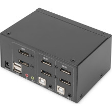 Jungiklis Digitus KVM Digitus Jungiklis 2 prievadų, dvigubas ekranas, 4K, DP Jungiklis Digitus KVM Digitus Jungiklis 2 prievadų, dvigubas ekranas, 4K, DP