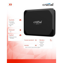 Dysk zewnętrzny SSD Crucial X9 Portable 2TB Black (CT2000X9SSD9) Dysk zewnętrzny SSD Crucial X9 Portable 2TB Black (CT2000X9SSD9)
