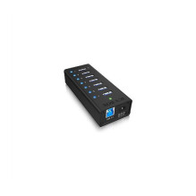 Hub 7-Port IcyBox USB 3.0 IB-AC618 Aliuminio Gehäuse Hub 7-Port IcyBox USB 3.0 IB-AC618 Aliuminio Gehäuse