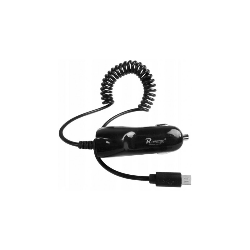Atvirkštinis CC-21 2.1A Micro USB 1.2m juodas