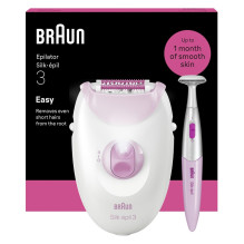 Epilator Braun SE3-202, white col. / pink col. Epilator Braun SE3-202, white col. / pink col.