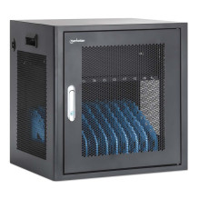 Manhattan Laptop Charging Cabinet Desktop via AC Adapter (EU) 10-bay, Install device's AC Adapter (power cables) into un Manhattan Laptop Charging Cabinet Desktop via AC Adapter (EU) 10-bay, Install device's AC Adapter (power cables) into un