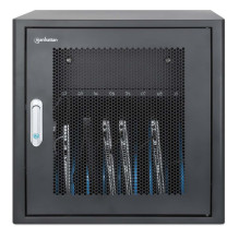 Manhattan Laptop Charging Cabinet Desktop via AC Adapter (EU) 10-bay, Install device's AC Adapter (power cables) into un Manhattan Laptop Charging Cabinet Desktop via AC Adapter (EU) 10-bay, Install device's AC Adapter (power cables) into un