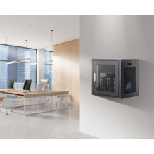 Manhattan Laptop Charging Cabinet Desktop via AC Adapter (EU) 10-bay, Install device's AC Adapter (power cables) into un Manhattan Laptop Charging Cabinet Desktop via AC Adapter (EU) 10-bay, Install device's AC Adapter (power cables) into un