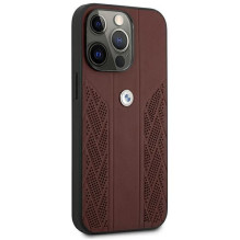 BMW BMW Leather Curve Perforate Case for iPhone 13 Pro / iPhone 13 - Red BMW BMW Leather Curve Perforate Case for iPhone 13 Pro / iPhone 13 - Red
