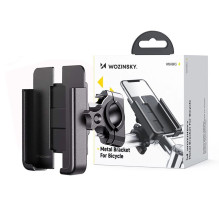 Wozinsky Wozinsky metal bicycle phone holder, scooters black (WBHBK3)
