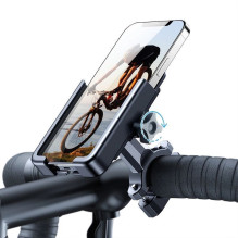 Wozinsky Wozinsky metal bicycle phone holder, scooters black (WBHBK3)