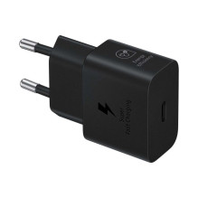 Samsung Samsung EP-T2510XBEGEU 25W SFC GaN wall charger with USB-C cable - black Samsung Samsung EP-T2510XBEGEU 25W SFC GaN wall charger with USB-C cable - black
