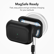 ESR ESR Orbit Halolock su MagSafe, skirtas Apple AirPods Pro 1 / 2 - juodos spalvos ESR ESR Orbit Halolock su MagSafe, skirtas Apple AirPods Pro 1 / 2 - juodos spalvos