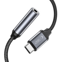 Tech-Protect Tech-Protect UltraBoost USB-C / 3.5mm mini jack adapter - black Tech-Protect Tech-Protect UltraBoost USB-C / 3.5mm mini jack adapter - black