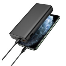 „Veger“ nešiojama baterija „Veger T100“ (W2032C-100) PD QC3.0 5A 100W 20000 mAh, juoda
