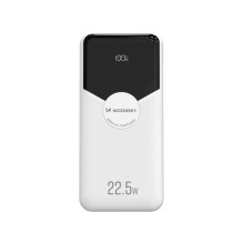 Wozinsky Wozinsky WFC-15W 20000mAh 22.5W PD20W Powerbank with Built-in Lightning and USB-C Cables - White
