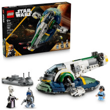 Konstruktorius - LEGO STAR WARS 75433 Jango Fett laivas 707 dalys 3 figūrėlės