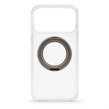 Evelatus Apple iPhone 17 Pro Max Hybird Case With Magsafe PC+TPU 360 Metal Stand Transparent