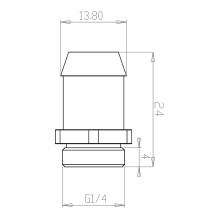 XSPC Anschluss gerade G1 / 4 Zoll AG auf 13mm ID - schwarz matt XSPC Anschluss gerade G1 / 4 Zoll AG auf 13mm ID - schwarz matt
