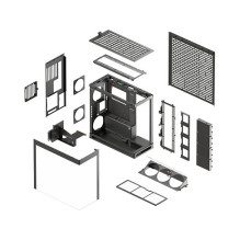 HAVN HS 420 VGPU PC-Gehäuse, Midi-Tower, E- ATX, Tempered Glass, PCIe 5.0 Riser Kabel - schwarz