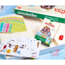 Mokomasis stalo žaidimas Geografika - Tyrinėk Pasaulį lietuvių kalba 4+