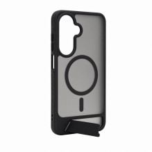Evelatus Samsung Galaxy A17 4G / A17 5G Rubber Coated MagSafe With Stand Case Black Evelatus Samsung Galaxy A17 4G / A17 5G Rubber Coated MagSafe With Stand Case Black