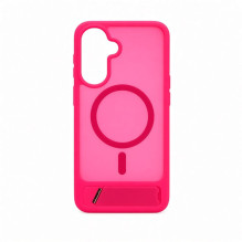 Evelatus Samsung Galaxy A17 4G / A17 5G Rubber Coated MagSafe With Stand Case Hot Pink