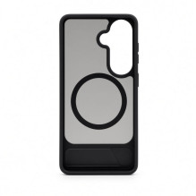 Evelatus Samsung Galaxy S26 Rubber Coated MagSafe With Stand Case Black