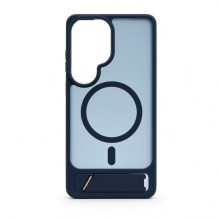 Evelatus Samsung Galaxy S26 Ultra Rubber Coated MagSafe With Stand Case Navy Blue