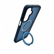Evelatus Samsung Galaxy A17 4G / A17 5G Shield Case With MagSafe &amp; Stand Matte Ring Navy Blue