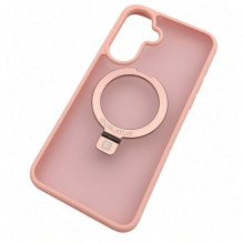 Evelatus Samsung Galaxy A37 / A36 Shield Case With MagSafe &amp; Stand Matte Ring Light Pink