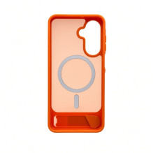Evelatus Samsung Galaxy A17 4G / A17 5G Rubber Coated MagSafe With Stand Case Orange Evelatus Samsung Galaxy A17 4G / A17 5G Rubber Coated MagSafe With Stand Case Orange