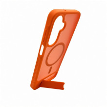 Evelatus Samsung Galaxy A17 4G / A17 5G Rubber Coated MagSafe With Stand Case Orange Evelatus Samsung Galaxy A17 4G / A17 5G Rubber Coated MagSafe With Stand Case Orange