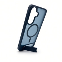 Evelatus Samsung Galaxy A37 / A36 Rubber Coated MagSafe With Stand Case Navy Blue Evelatus Samsung Galaxy A37 / A36 Rubber Coated MagSafe With Stand Case Navy Blue