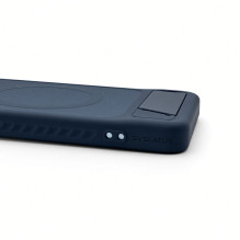Evelatus Samsung Galaxy S26 Rubber Coated MagSafe With Stand Case Navy Blue