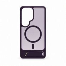Evelatus Samsung Galaxy S26 Ultra Rubber Coated MagSafe With Stand Case Purple