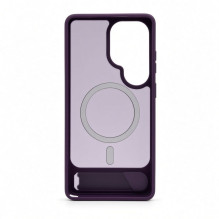 Evelatus Samsung Galaxy S26 Ultra Rubber Coated MagSafe With Stand Case Purple