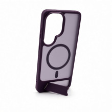 Evelatus Samsung Galaxy S26 Ultra Rubber Coated MagSafe With Stand Case Purple
