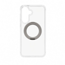 Evelatus Samsung Galaxy A57 Hybird Case With Magsafe PC+TPU 360 Metal Stand Transparent