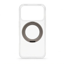 Evelatus Apple iPhone 17 Pro Hybird Case With Magsafe PC+TPU 360 Metal Stand Transparent