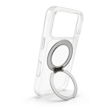 Evelatus Apple iPhone 17 Pro Hybird Case With Magsafe PC+TPU 360 Metal Stand Transparent