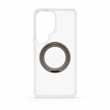 Evelatus Samsung Galaxy S26 Ultra Hybird Case With Magsafe PC+TPU 360 Metal Stand Transparent