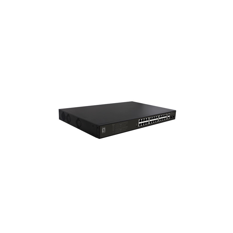 LevelOne GEP-2821 GEP-2821, Unmanaged, Gigabit Ethernet (10 / 100 / 1000), PoE, Rack mount, 1U