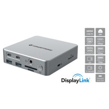 Conceptronic DONN25G 15-in-1 DisplayLink USB 3.2 Gen 2 dokstacija, trys 4K60Hz, HDMI, DP, USB Conceptronic DONN25G 15-in-1 DisplayLink USB 3.2 Gen 2 dokstacija, trys 4K60Hz, HDMI, DP, USB