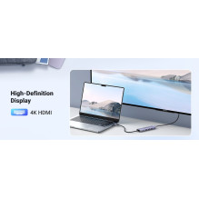 Ugreen 20956A interface hub USB Type-C 5000 Mbit / s Silver Ugreen 20956A interface hub USB Type-C 5000 Mbit / s Silver